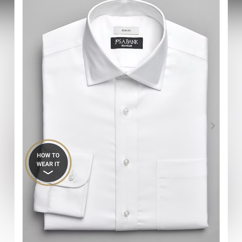 Jos A Bank Traveler Dress Shirt